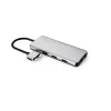 eSTUFF ES623010 12-in-1 USB-C stotelė su 4K HDMI, VGA, 100W PD įkrovimu, Gigabit Ethernet, aliuminis