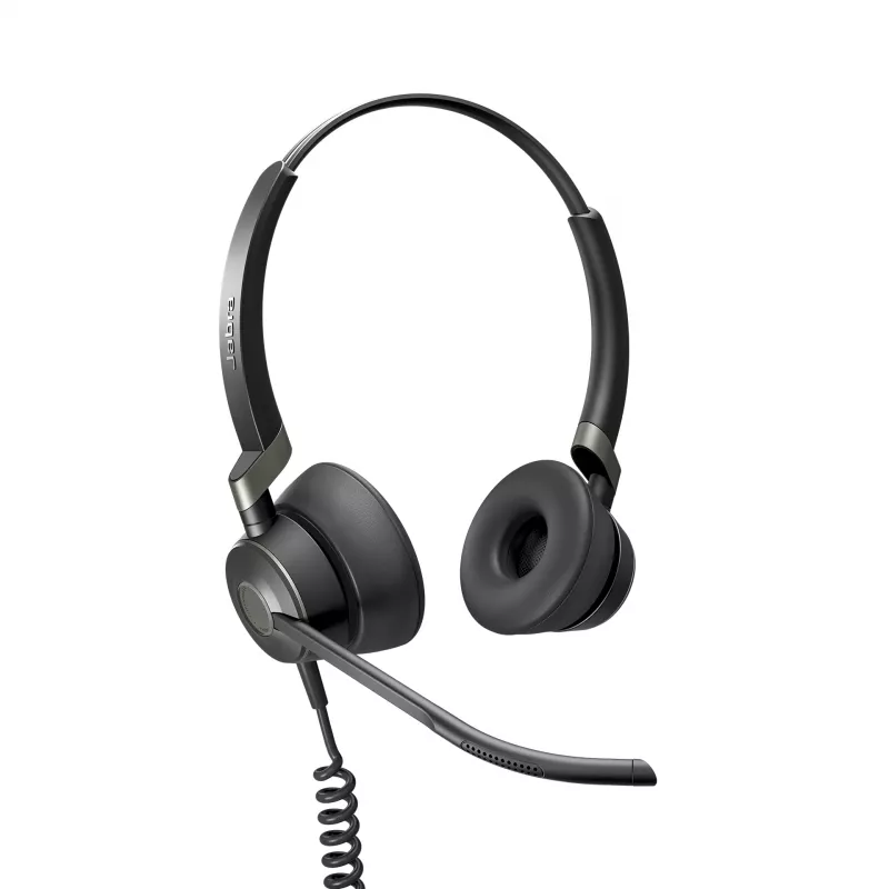 Jabra Engage 50 Stereo ausinės, laidinės, biurui/skambučių centrui, 20–20000 Hz, 96 g, juodos