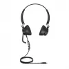 Jabra Engage 50 Stereo ausinės, laidinės, biurui/skambučių centrui, 20–20000 Hz, 96 g, juodos