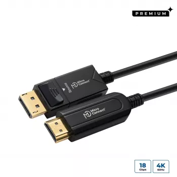 Microconnect DP-HDMI-2000V1.4OP vaizdo kabelio adapteris 20 m DisplayPort HDMI A tipo (Standartinis) Juodas