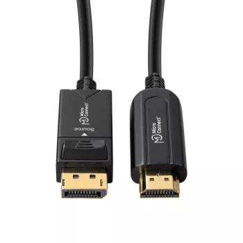 Mikroconnect DP-HDMI-3000V1.4OP aktyvus optinis kabelis DisplayPort į HDMI 30 m juodas