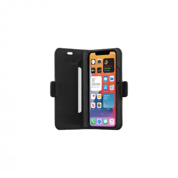 Dėklas-piniginė dbramante1928 Copenhagen Slim iPhone 12 mini juoda