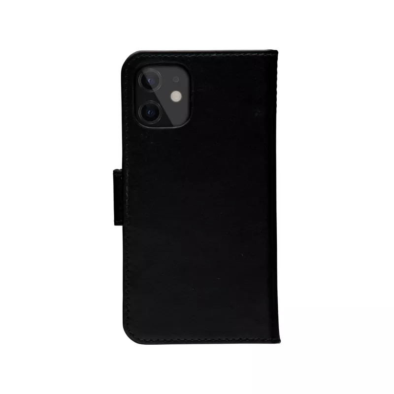 Dėklas-piniginė dbramante1928 Lynge, iPhone 12 mini 5,4 colio – juoda, 3 kortelių kišenės