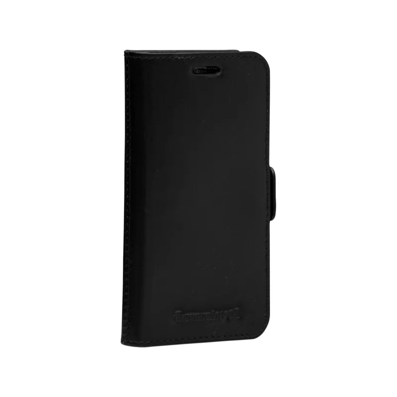 Dėklas-piniginė dbramante1928 Lynge, iPhone 12 mini 5,4 colio – juoda, 3 kortelių kišenės