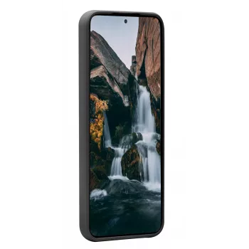Dėklas dbramante1928 Nuuk Samsung Galaxy S22, juodas, iš perdirbto plastiko, tinka 6,1 colio ekranui