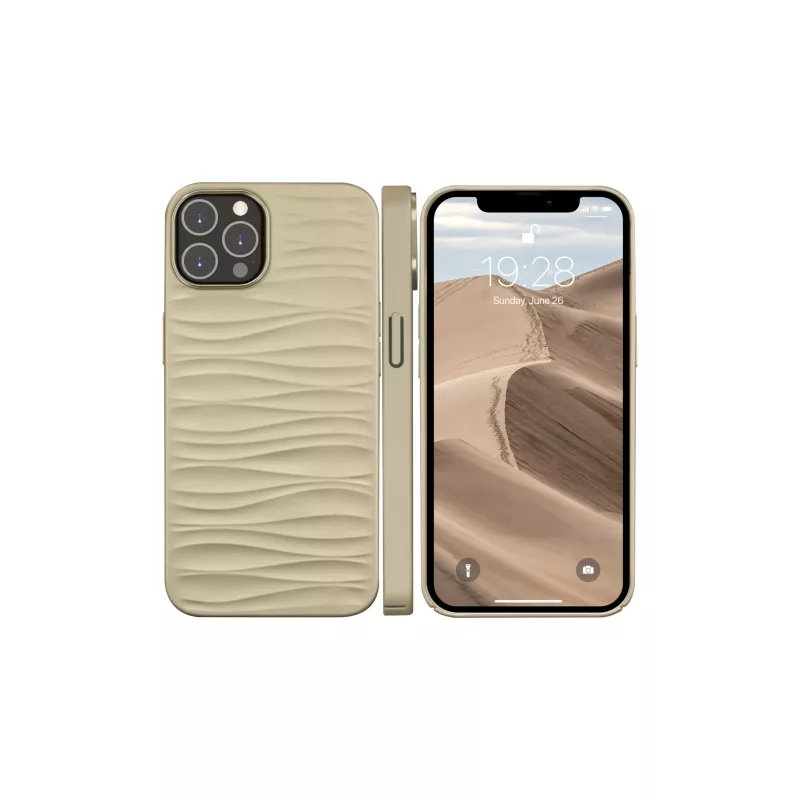 Apsauginis dėklas dbramante1928 Dune iPhone 14 Pro Max, smėlio spalvos, tinka 6,7 colio (17 cm) ekranui