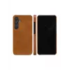Dėklas-piniginė dbramante1928 Galaxy S24 Tan 3 kortelių kišenės