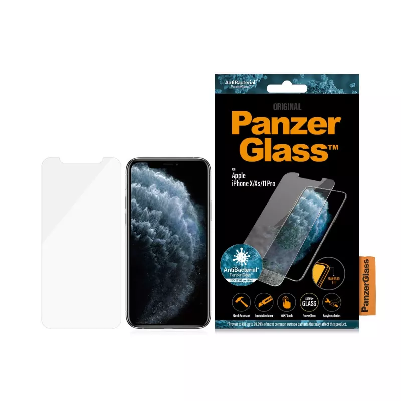 PanzerGlass ® Apsauginis stiklas iPhone 11 Pro | Xs | X | Standard Fit