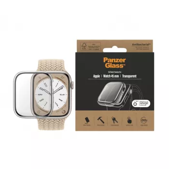 PanzerGlass ® Viso korpuso apsauga Apple Watch Series 9 | 8 | 7 | 45 mm | Skaidri