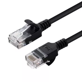 Microconnect V-UTP601S-SLIM tinklo kabelis juodas 1 m Cat6 U/UTP