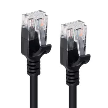 Microconnect V-UTP601S-SLIM tinklo kabelis juodas 1 m Cat6 U/UTP