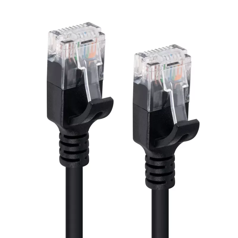 Microconnect V-UTP601S-SLIM tinklo kabelis juodas 1 m Cat6 U/UTP