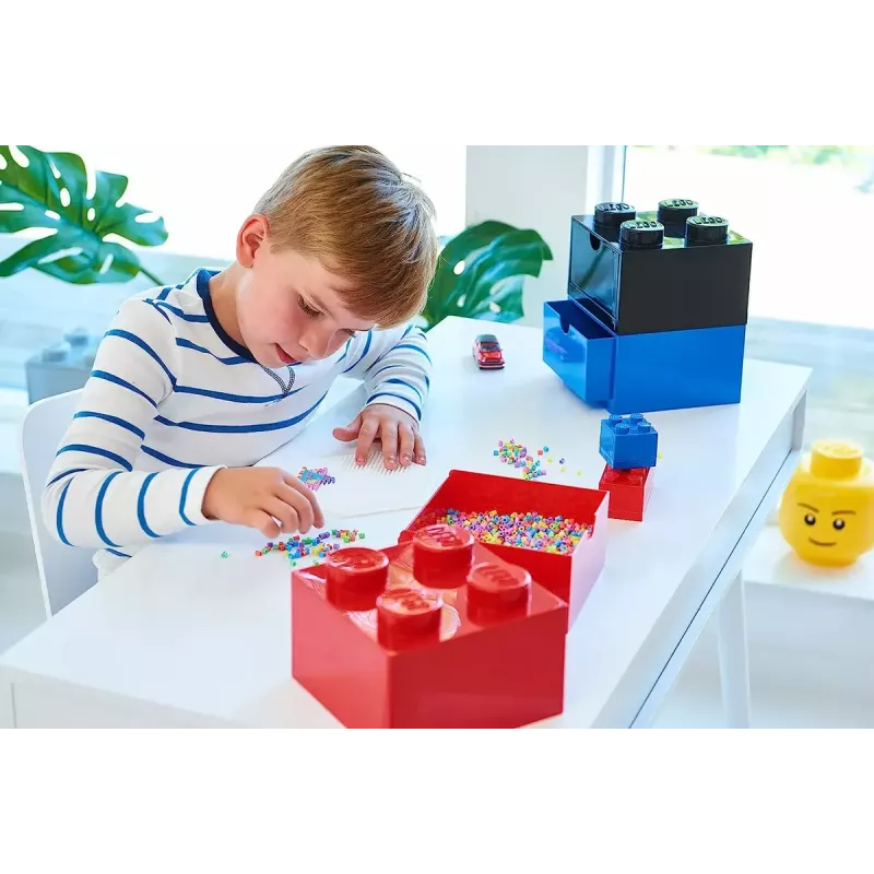 Dėžutė stalčiui su LEGO suderinamais kauburėliais Room Copenhagen 40201717 balta