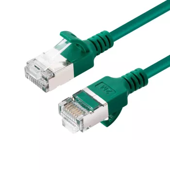 Microconnect V-FTP6A015G-SLIM tinklo kabelis žalias 1,5 m Cat6a U/FTP (STP)