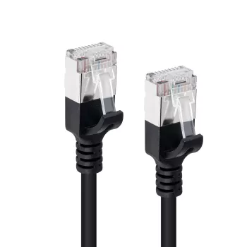 Microconnect V-FTP6A03S-SLIM tinklo kabelis 3 m juodas Cat6a U/FTP (STP)
