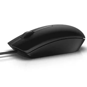 Dell MS116 pelė biurui, ambidekstrinė, USB Type-A, optinė, 1000 DPI