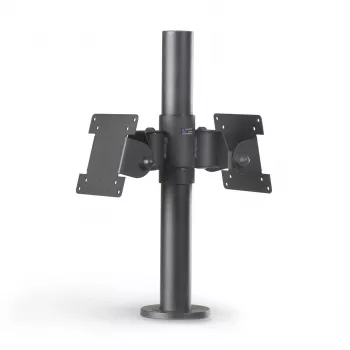 Ergonomic Solutions SpacePole POS laikiklis dviem monitoriams atgal į nugarą, VESA 75/100