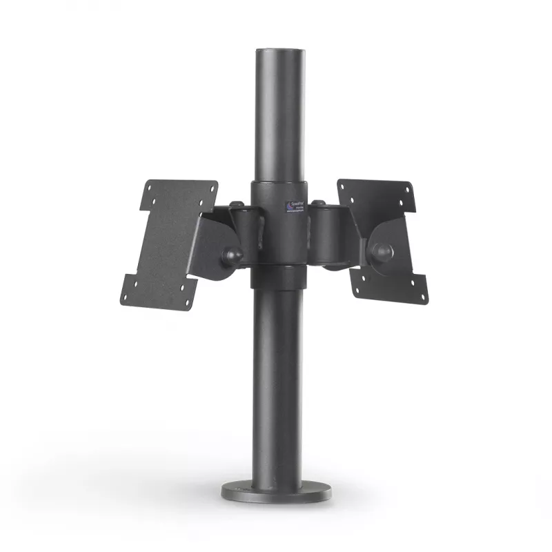 Ergonomic Solutions SpacePole POS laikiklis dviem monitoriams atgal į nugarą, VESA 75/100