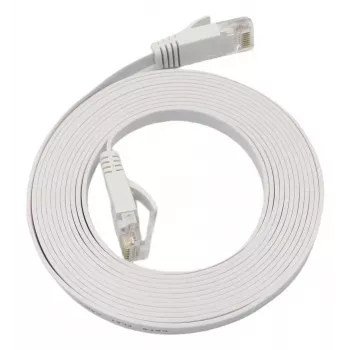 Microconnect V-UTP6A10W-FLAT-LSZH plokščias tinklo kabelis baltas 10 m Cat6a U/UTP