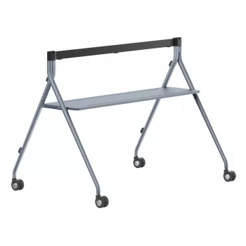 Grindinis stovas Yealink MB-FS-P750T sidabrinis su padėklu, skirtas MeetingBoard Pro 75 colių