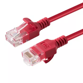 Microconnect V-UTP6A0015R-SLIM tinklo kabelis raudonas 0,15 m Cat6a U/UTP (UTP)