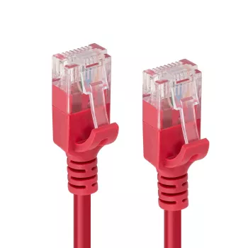 Microconnect V-UTP6A0015R-SLIM tinklo kabelis raudonas 0,15 m Cat6a U/UTP (UTP)