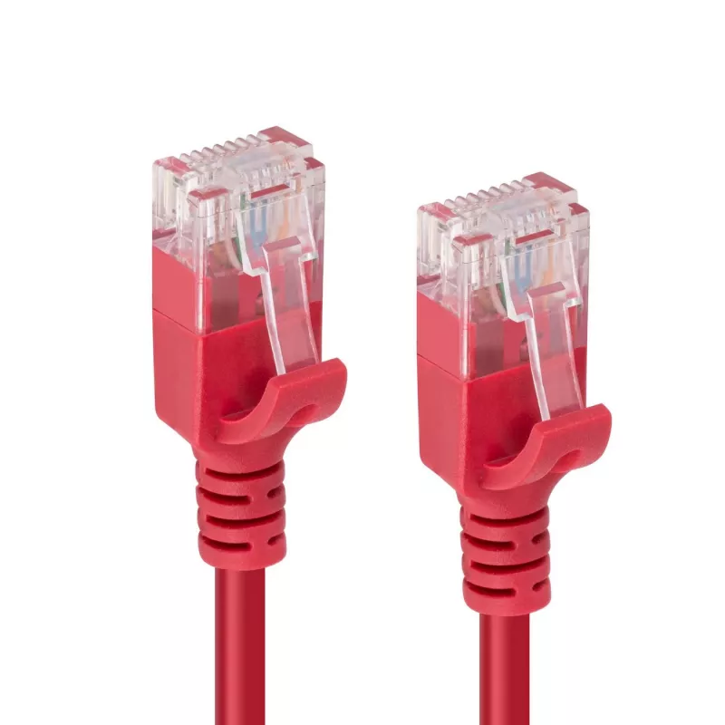 Microconnect V-UTP6A0015R-SLIM tinklo kabelis raudonas 0,15 m Cat6a U/UTP (UTP)