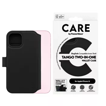 PanzerGlass CARE™ by ® Tango 2-in-1 Dėklas su Pinigine ir MagSafe, iPhone 15