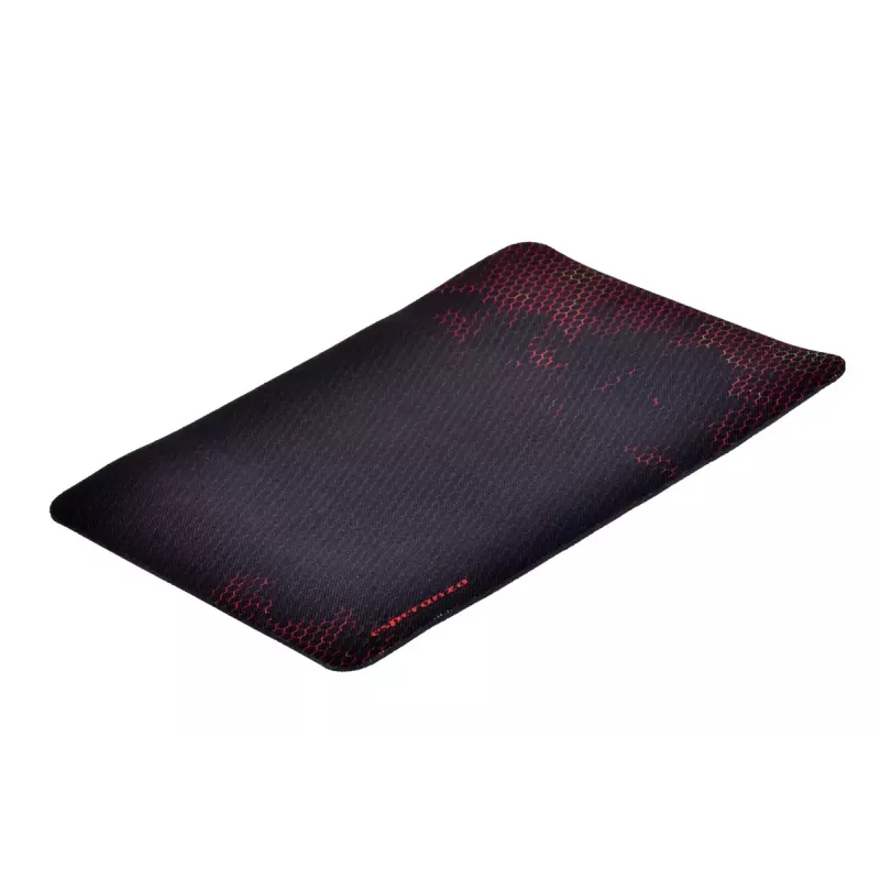 Pelės kilimėlis ESPERANZA EGP101R – žaidimų poliesteris, dydis S 250×200×2 mm, neslystantis pagrindas, oranžinis raštas
