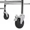 Reabilitacinis aukštas vaikštynė ActionMed B200AM – stovimoji atrama su sėdyne, 4 ratai, reguliuojamas aukštis 100–125 cm, maksimali apkrova 120 kg, rėmo plotis 65 cm