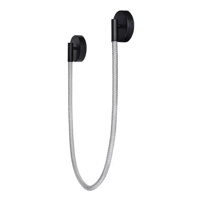 LED sieninis šviestuvas ActiveJet AJE-CAMELIA WW, juodas, 16 W, 2300 lm, 2700 K, 1580×120×65 mm