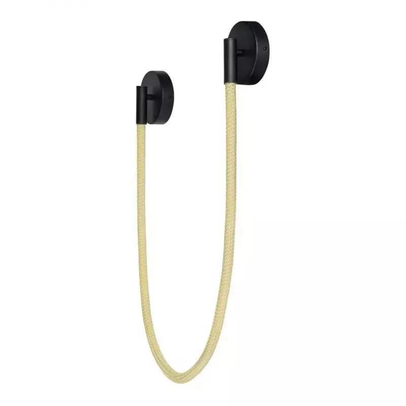 LED sieninis šviestuvas ActiveJet AJE-CAMELIA WW, juodas, 16 W, 2300 lm, 2700 K, 1580×120×65 mm