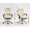 Sukamoji biuro kėdė ActiveJet YK7416 — ergonomiška sukamoji kėdė, smėlio spalvos eko oda, metalinis rėmas, paminkštinta atlošas, pakojis