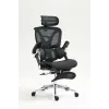 Ergonominė biuro kėdė ActiveJet YK848 – tinklinis atlošas ir sėdynė, juoda, atlošas 50,5×57 cm, sėdynės plotis 48,5 cm