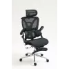 Ergonominė biuro kėdė ActiveJet YK848 – tinklinis atlošas ir sėdynė, juoda, atlošas 50,5×57 cm, sėdynės plotis 48,5 cm