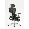 Ergonominė biuro kėdė ActiveJet YK848 – tinklinis atlošas ir sėdynė, juoda, atlošas 50,5×57 cm, sėdynės plotis 48,5 cm