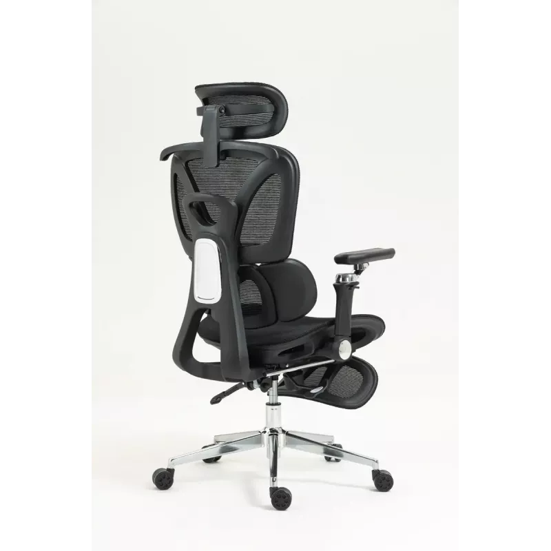 Ergonominė biuro kėdė ActiveJet YK848 – tinklinis atlošas ir sėdynė, juoda, atlošas 50,5×57 cm, sėdynės plotis 48,5 cm