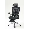Ergonominė biuro kėdė ActiveJet YK848 – tinklinis atlošas ir sėdynė, juoda, atlošas 50,5×57 cm, sėdynės plotis 48,5 cm