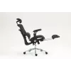 Ergonominė biuro kėdė ActiveJet YK848 – tinklinis atlošas ir sėdynė, juoda, atlošas 50,5×57 cm, sėdynės plotis 48,5 cm