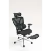 Ergonominė biuro kėdė ActiveJet YK848 – tinklinis atlošas ir sėdynė, juoda, atlošas 50,5×57 cm, sėdynės plotis 48,5 cm