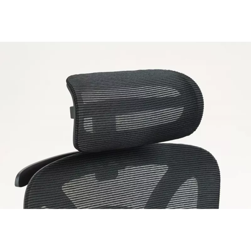 Ergonominė biuro kėdė ActiveJet YK848 – tinklinis atlošas ir sėdynė, juoda, atlošas 50,5×57 cm, sėdynės plotis 48,5 cm