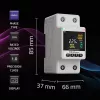 Vienfazis energijos suvartojimo skaitiklis QOLTEC 50981 DIN35 230V 50Hz