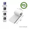 Terminis kvitų rulonas QOLTEC 57 x 30 mm 55 g/m² be BPA, šerdis 17 mm, 10 vnt.