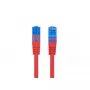 LANBERG RJ-45 Cat6a jungiamasis laidas PCF6A-10CC-0100-R, 1 m, S/FTP, CCA, LSZH, raudonas