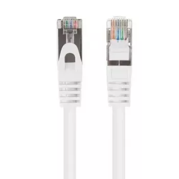 Ethernet pataisas LANBERG PCF6-20CC-0100-W Cat6 U/UTP 1 m, CCA laidas, 250 MHz, baltas