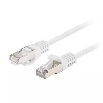 Ethernet pataisas LANBERG PCF6-20CC-0100-W Cat6 U/UTP 1 m, CCA laidas, 250 MHz, baltas