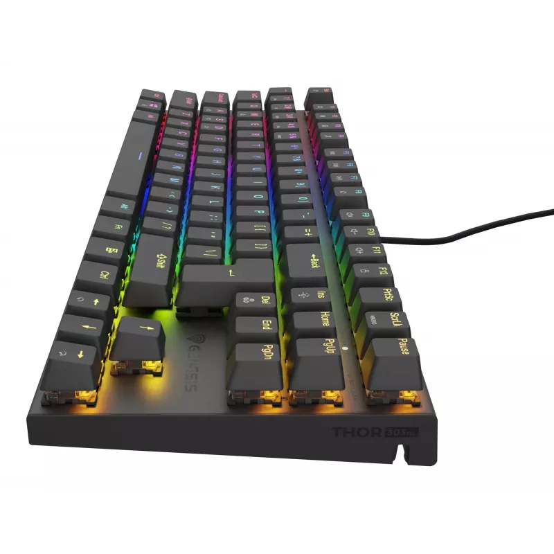GENESIS Thor 303 TKL klaviatūra žaidimams USB QWERTY US English Juoda