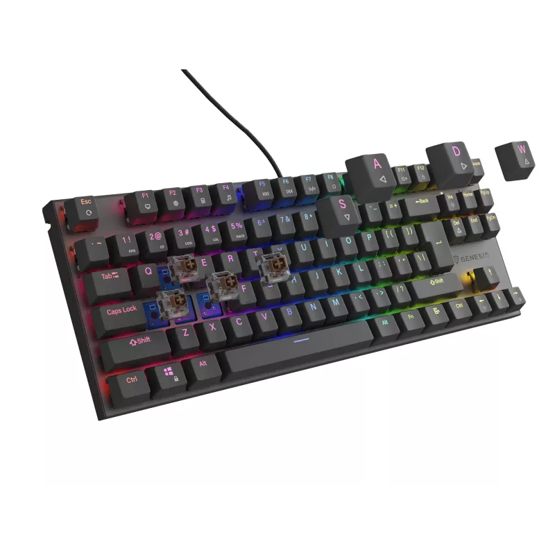 GENESIS Thor 303 TKL klaviatūra žaidimams USB QWERTY US English Juoda