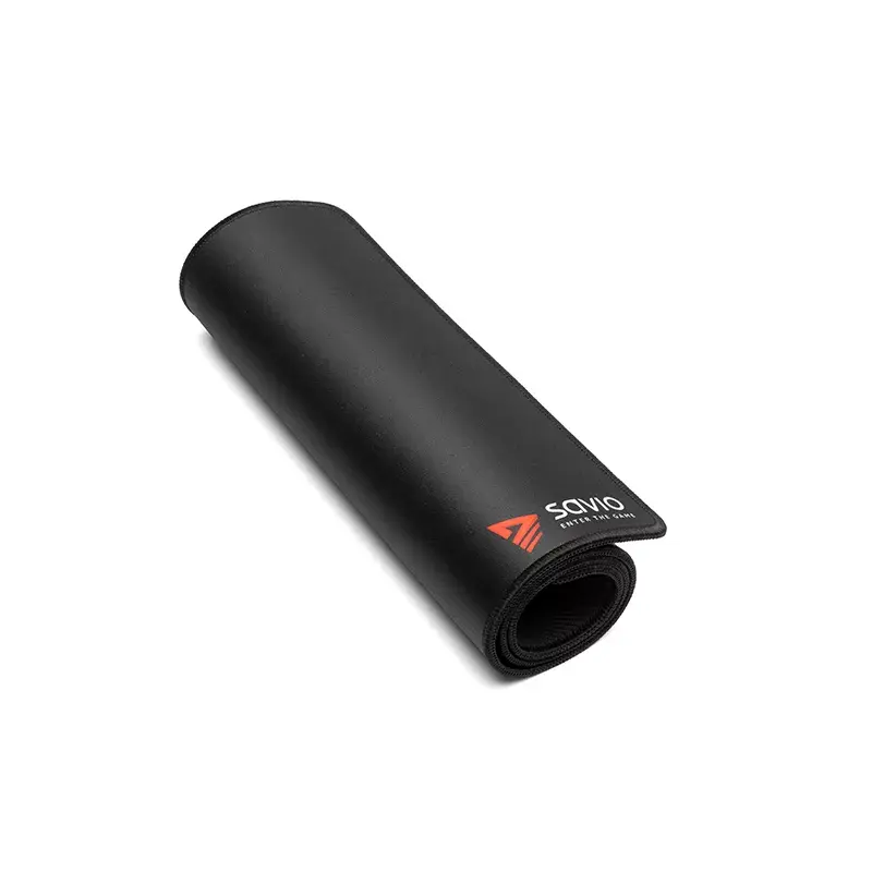Pelės kilimėlis SAVIO Black Edition Turbo Dynamic XXL 1000×500×3 mm, audinio paviršius, susiūti kraštai, neslystanti guminė bazė