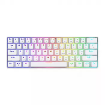 Savio WHITEOUT X2 RED Gaming klaviatūra USB QWERTY mechaninė 61 klavišas